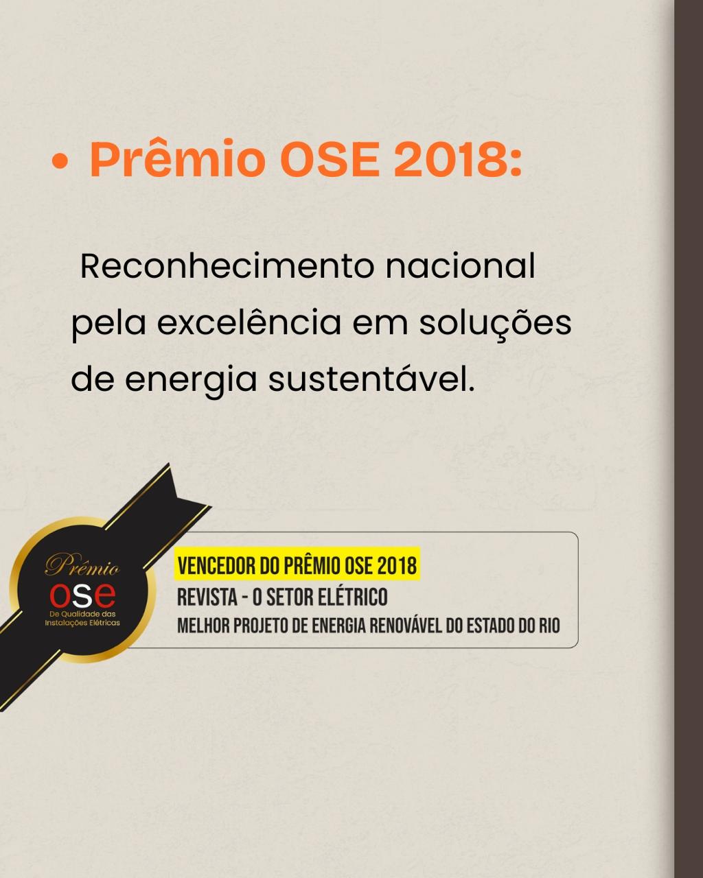 Prêmio OSE 2018